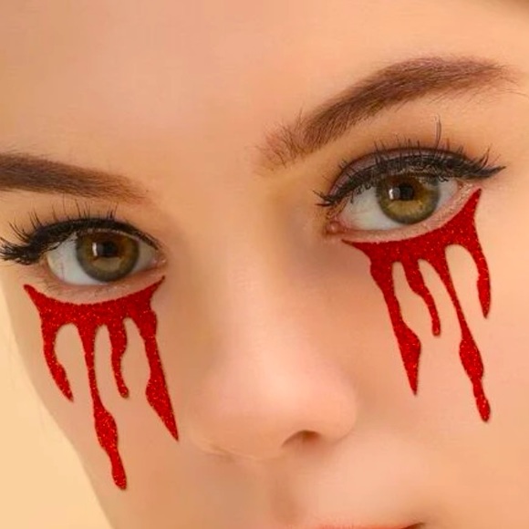 🧛♀️ Bleeding Eyes and or Vampire face tattoo!! 🩸 - Picture 1 of 2